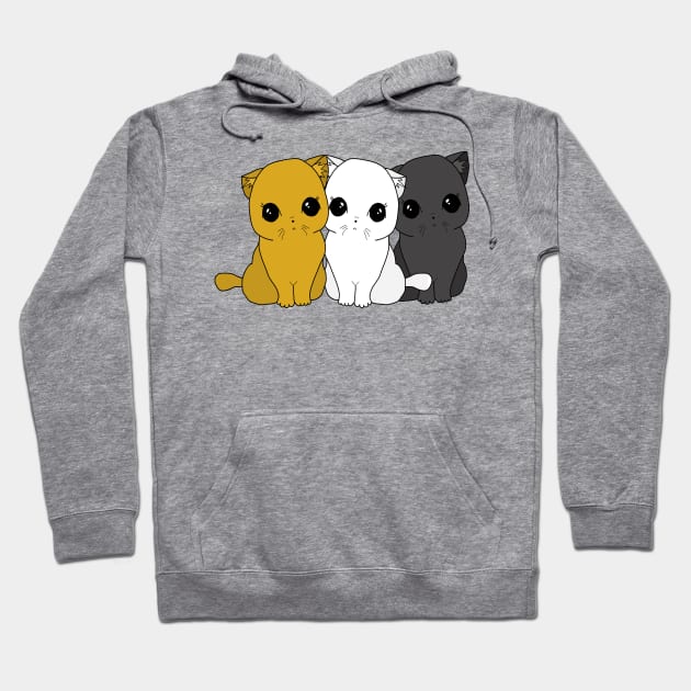 Cute Cats Hoodie by valentinahramov